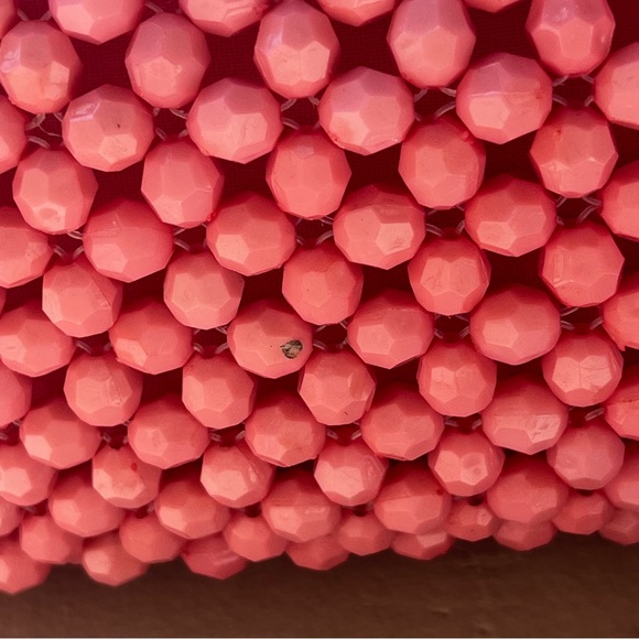 Strawberry Pink Beaded Mini Bag with Strawberry Design - Picture 6 of 6